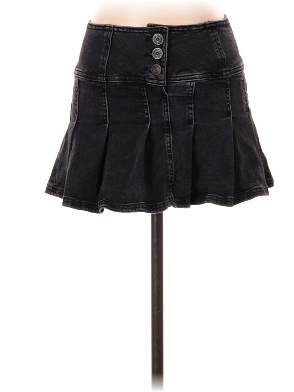 BDG Micro mini skirt black denim flare size small